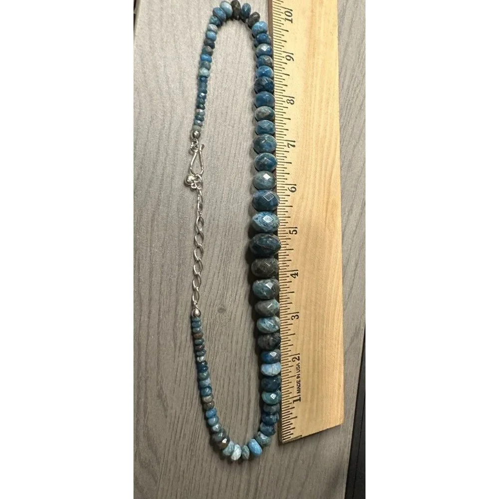 Jay King DTR Mine Finds Sterling Silver Blue Apatite Necklace & Earring Set - Picture 8 of 11